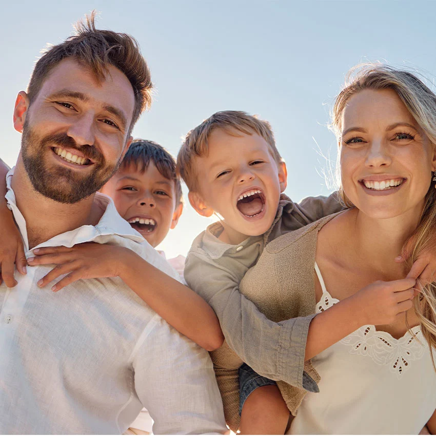 Family with healthy and beautiful smile in Cameron Park, CA